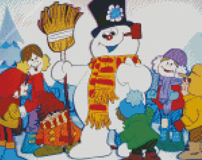 Frosty The Snowman Animated Film 5D Diamond Paintings