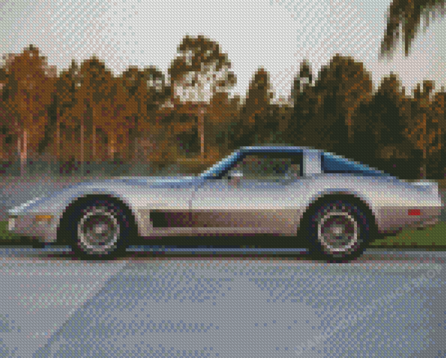 1982 Chevrolet Corvette Sport Car Diamond Painting DiamondPaintings SHOP