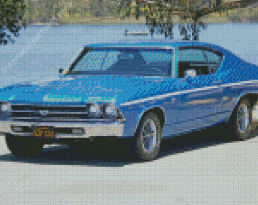 Retro Chevy Chevelle Diamond Paintings