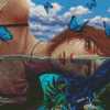 Butterflies With Water Diamond Paintings