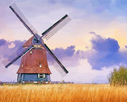 Dutch Windmill Diamond Paintings