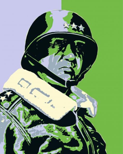 George Patton Pop Art Diamond Paintings