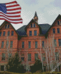 USA Flag With University Diamond Paintings