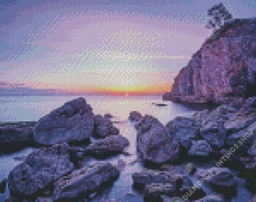 Torquay Beach Sunset Diamond Paintings