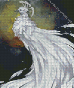 White Peacock Diamond Paintings