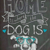 Dog Quote Illustration Diamond Paintings