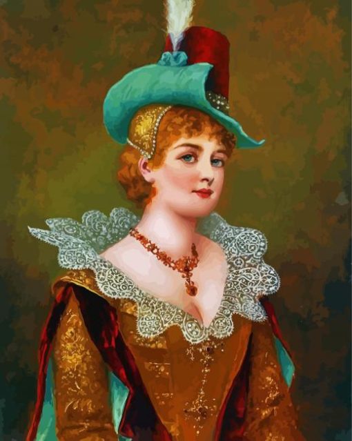 Beautiful Noble Lady Diamond Paintings