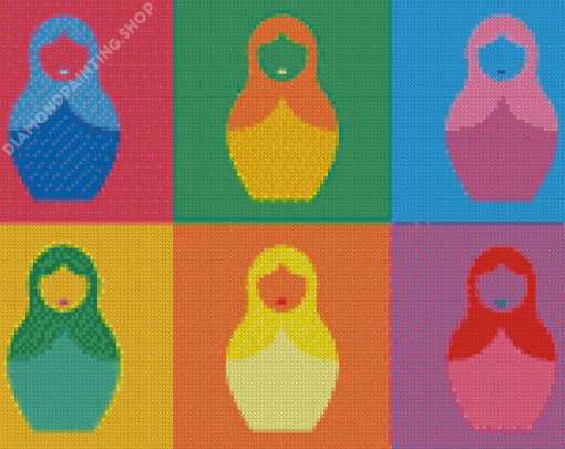 Colorful Nesting Doll Diamond Paintings