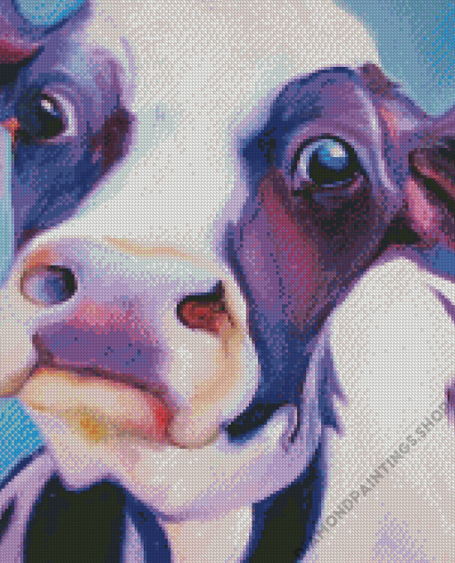 Cow Close Up Diamond Paintings