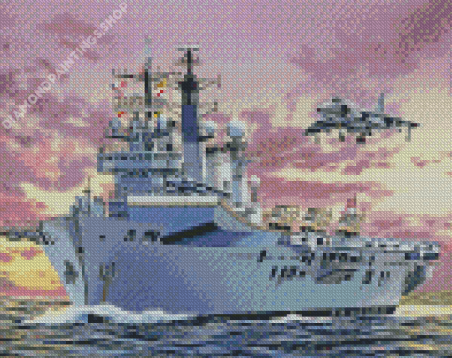 Ark Royal Navy diamond painting