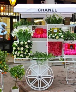 Chanel Flower cart diamond painting