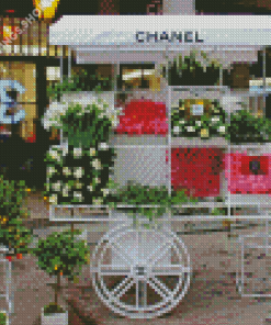 Chanel Flower cart diamond painting