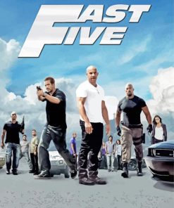 Fast And Furious Five Movie Poster diamond painting