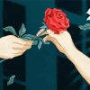 Giving A Rose Art diamond painting