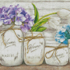 Hydrangeas In Jar Art diamond painting