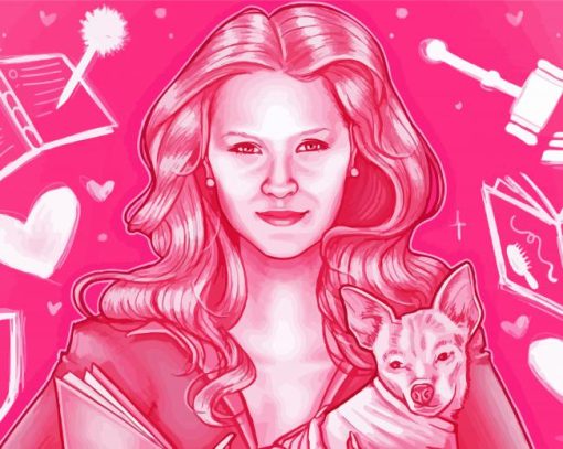 Illustration Legally Blonde diamond painting