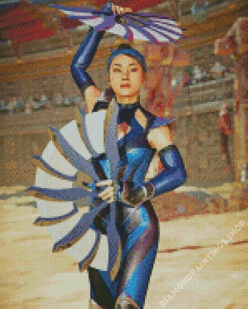 Kitana Anime Character diamond painting