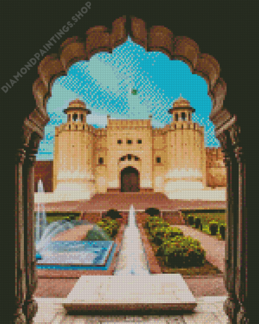 Lahore Fort Pakistan diamond painting