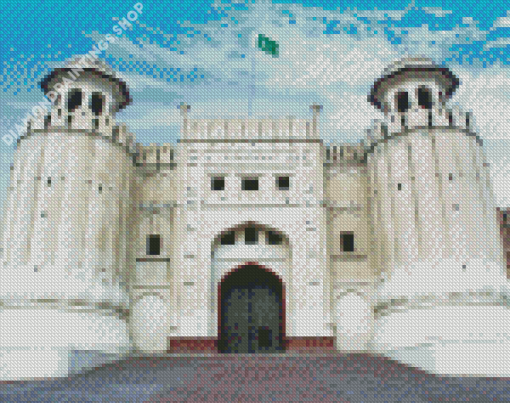 Lahore Fort Building Pakistan diamond painting