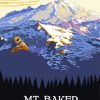 Mt Baker Poster diamond painting