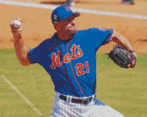 New York Mets Baseball Team Player diamond painting