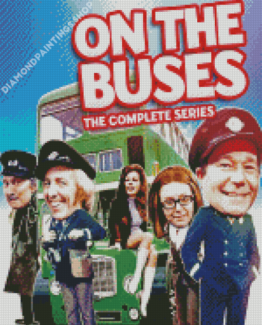 On The Buses Serie Poster diamond painting