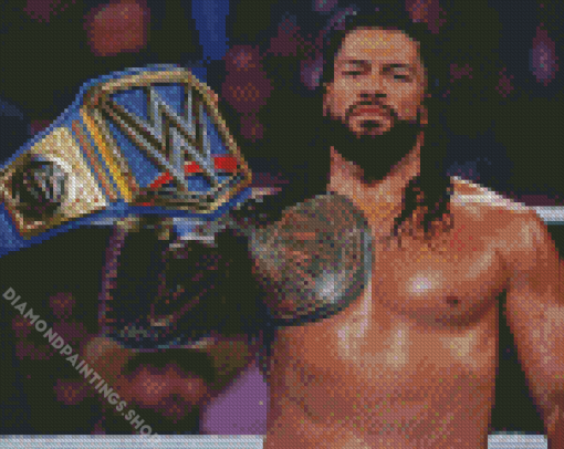 Roman Reigns diamond painting