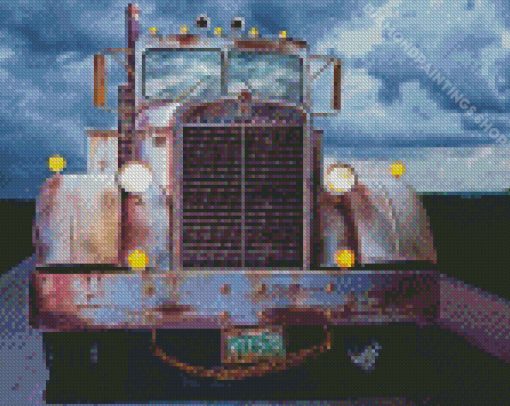 Rusty Semi Truck diamond painting