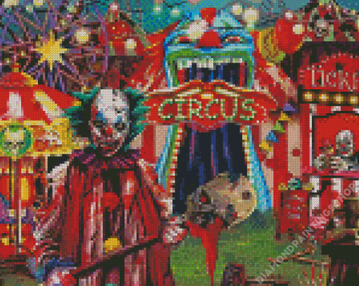 Scary Evil Carnival diamond painting