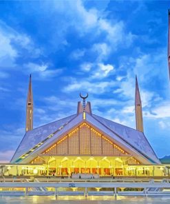 Shah Faisal Masjid Pakistan diamond painting