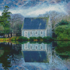 St Finbarrs Irish Oratory Water Reflection diamond painting