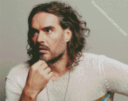 The English Comedian Russell Brand diamond painting