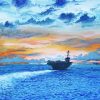 US Aircraft Carrier Art diamond painting