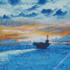 US Aircraft Carrier Art diamond painting