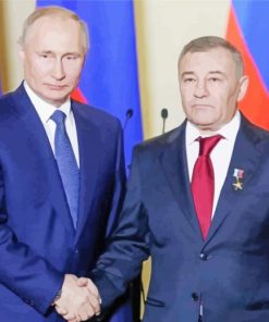 Vladimir Putin And Arkady Rotenberg diamond painting