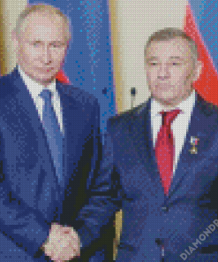 Vladimir Putin And Arkady Rotenberg diamond painting