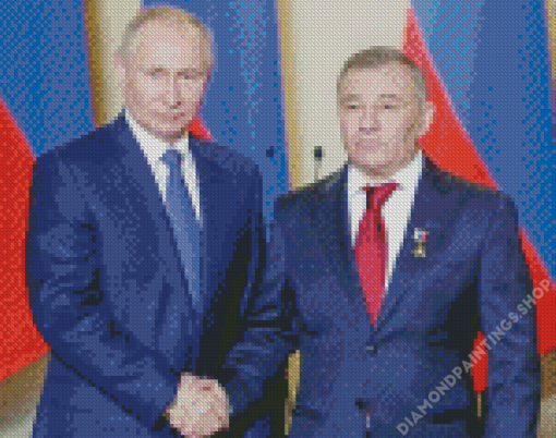 Vladimir Putin And Arkady Rotenberg diamond painting