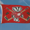 Wisconsin Badgers Hockey Flag
