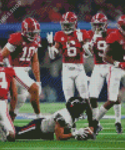 Alabama Football Players diamond painting