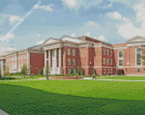 Alabama University Building diamond painting