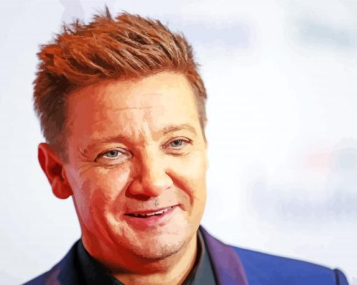 Americna Jeremy Renner diamond painting