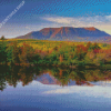 Autumn Mount Katahdin diamond painting