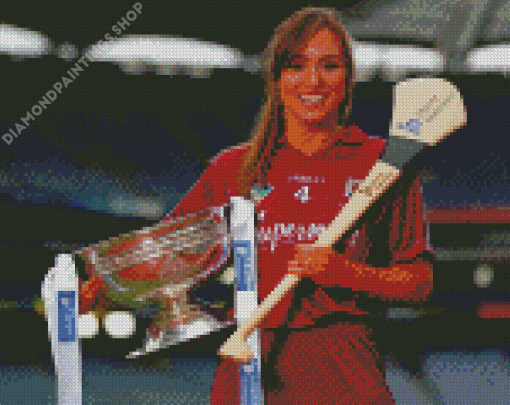 Camogie Player Heather Cooney diamond painting