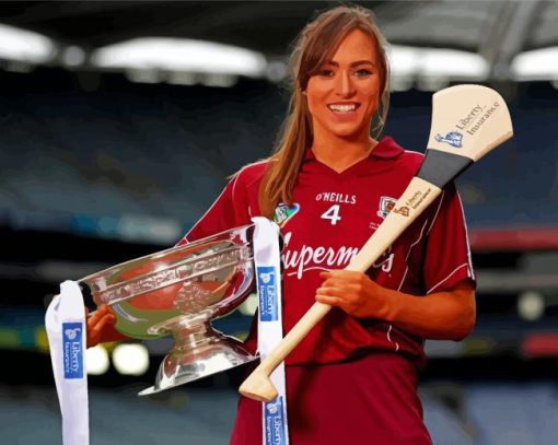 Camogie Player Heather Cooney diamond painting