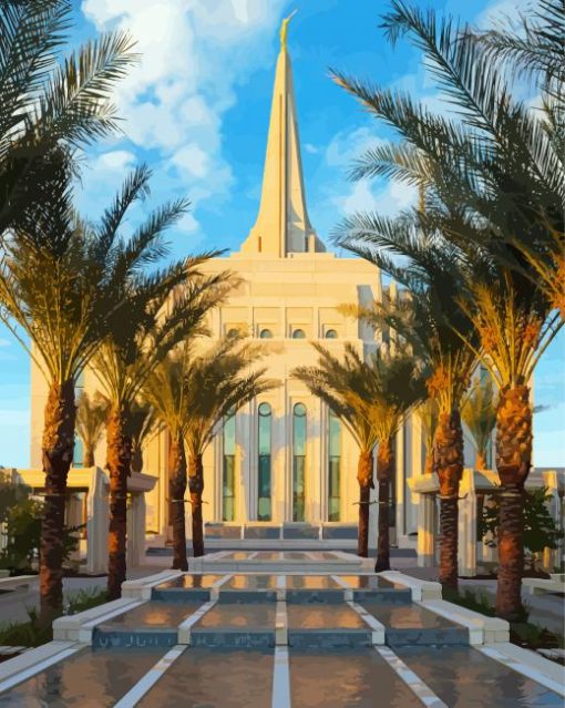 Gilbert Arizona Temple diamond painting