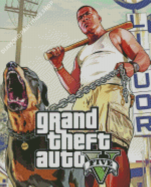 Grand Theft Auto Poster diamond painting