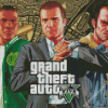 Grand Theft Auto Video Game diamond painting
