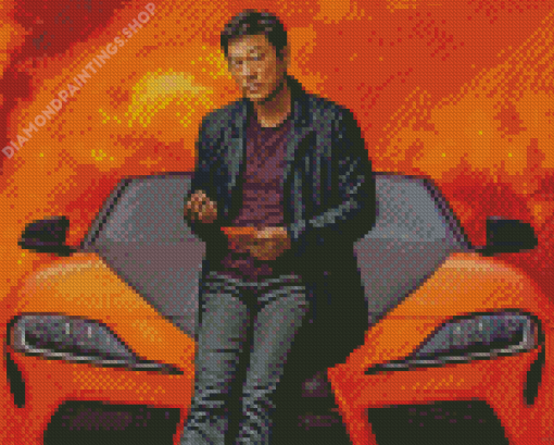 Han Lue Fast And Furious 9 Character diamond painting