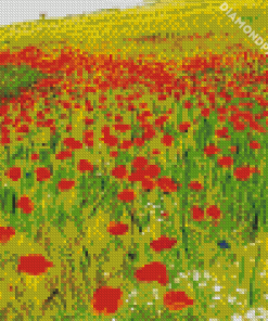 Poppies In The Field Szinyei Art diamond painting