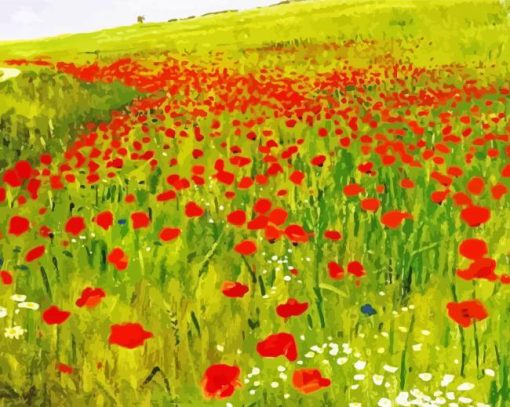 Poppies In The Field Szinyei Art diamond painting